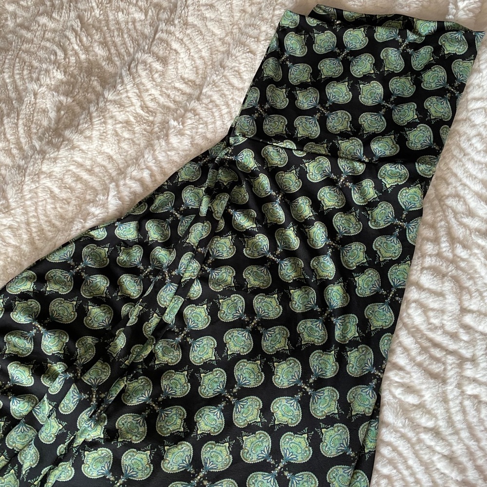 EUC LuLaRoe Maxi Skirt, Green and Black / Size: XL